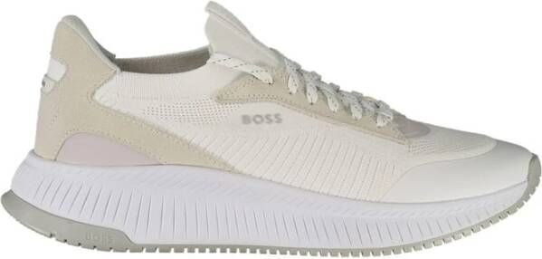 Hugo Boss Gedurfde Sportsneaker met Contrasterende Details White Heren