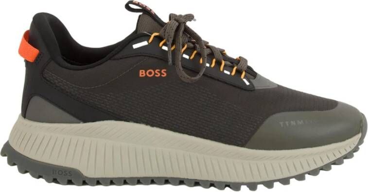 Hugo Boss Groene Sneaker Stijlvol Model Green Heren