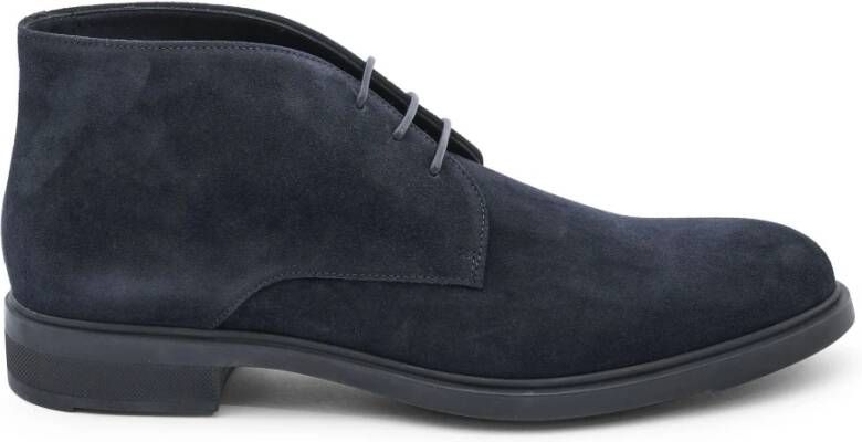 Hugo Boss Heren Enkellaars in Donkerblauw Blue Heren