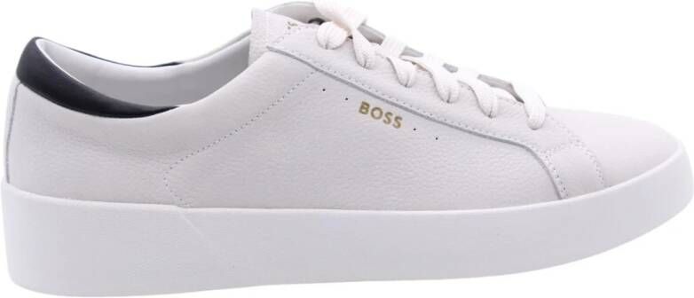 Hugo Boss Heren Klaverstraat Sneakers Verhoog Stijl White Heren