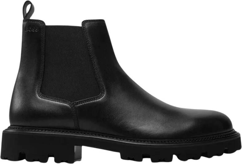 Boss Chelsea boots van leer met treklus model 'Julyo'