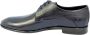 Hugo Boss Heren leren veterschoenen Blauw Blue Heren - Thumbnail 1