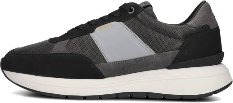 Hugo Boss Heren Mesh Sneakers Jace Runn Gray Heren