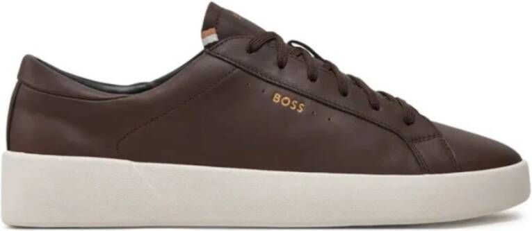 Hugo Boss Heren Mode Sneakers Brown Heren