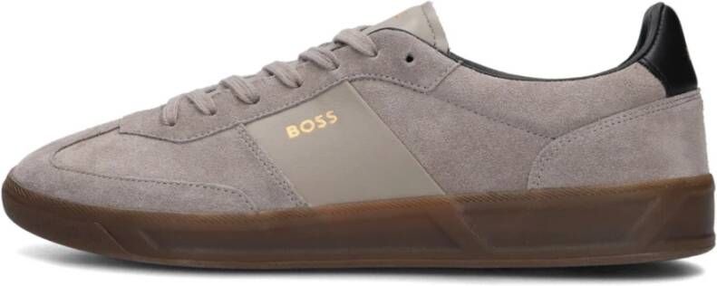 BOSS Lage Sneakers Heren Brandon Tenn Maat: 45 Materiaal: Suède Kleur: Grijs