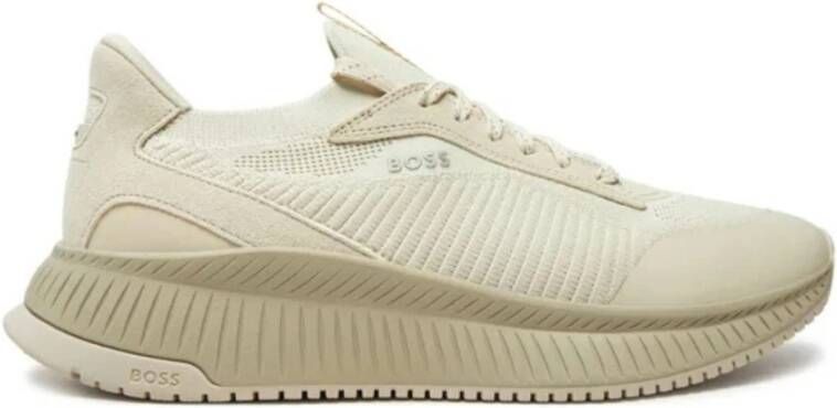 Hugo Boss Heren Sneakers Ttnm_Evo_Slon_Knrsd Beige Heren