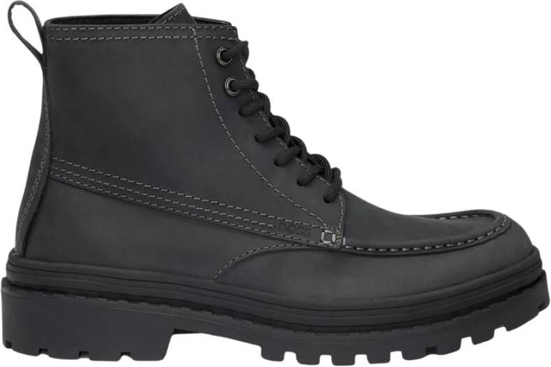 Hugo Boss Heren Veterschoenen van leer Nebular Black Heren