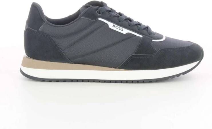 Hugo Boss Heren Zwart KAI Runn Sneakers Black Heren