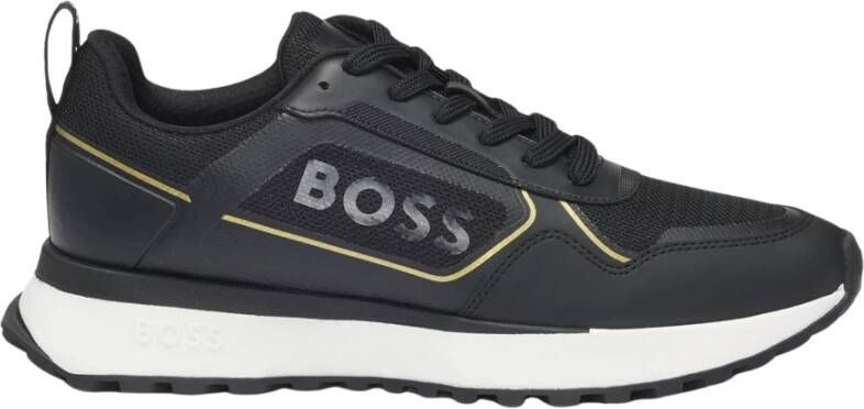 Hugo Boss Jonah Runner Sneakers met Groot Logo Black Heren