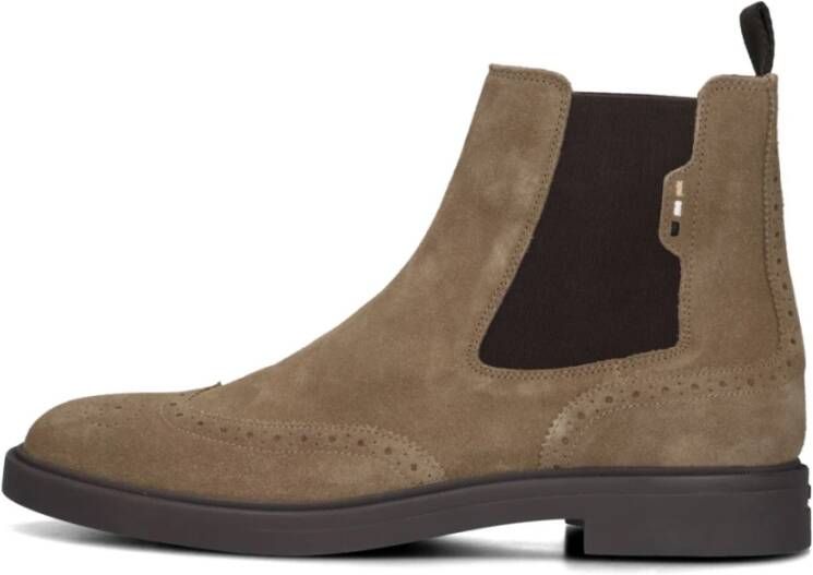 Hugo Boss Klassieke Chelsea Boots Calev_cheb Beige Heren