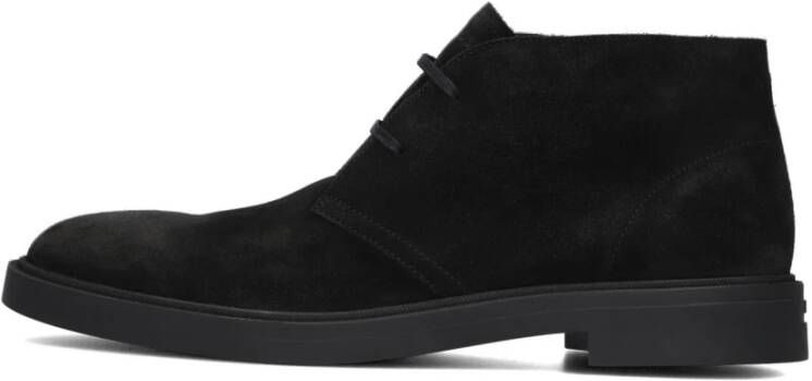 Hugo Boss Klassieke Suède Veterschoenen Black Heren