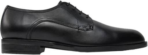 Hugo Boss Lage Leren Schoenen Black Heren