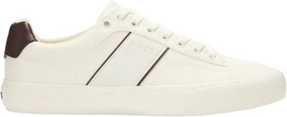 Hugo Boss Lage Top Witte Sneakers White Heren