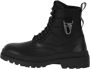 Hugo Boss Leren High-Top Sneakers Black Heren - Thumbnail 1