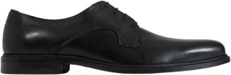 Hugo Boss Leren Veterschoenen Black Heren