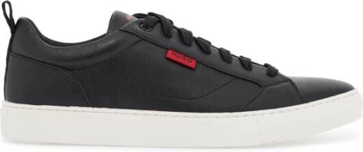 Hugo Boss Minimalistische sneakers met rode logo Black Heren