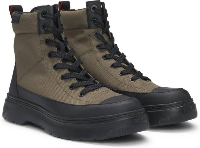 Hugo Boss Moderne High-Top Boots met Brandings Green Heren