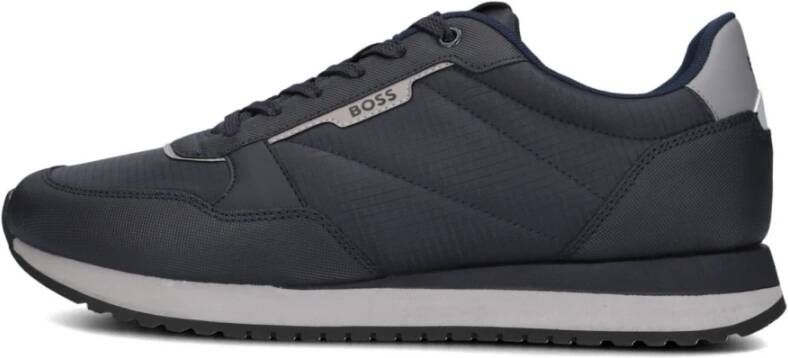 Hugo Boss Nylon Sneakers Kai Runn Stijlvol Comfort Blue Heren