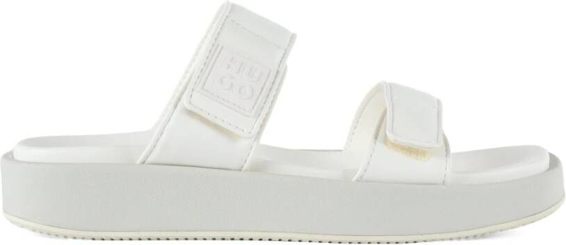 Hugo Boss Sliders White Dames