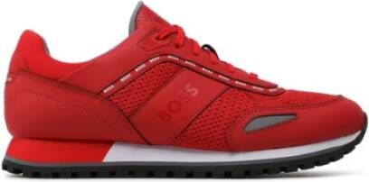 Hugo Boss Parkour Sneakers voor Mannen Red Heren