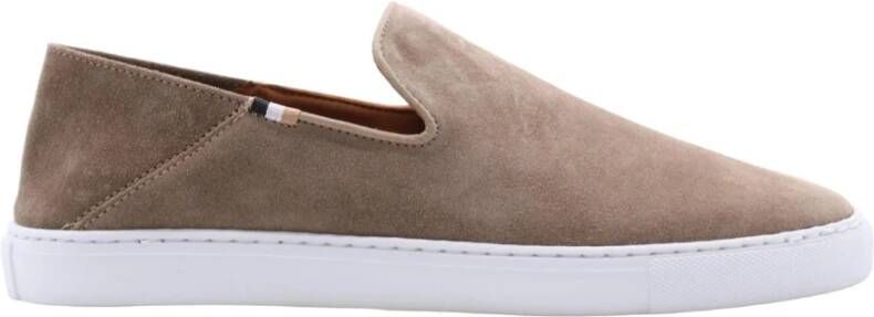 Hugo Boss Stijlvolle Heren Loafers Beige Heren