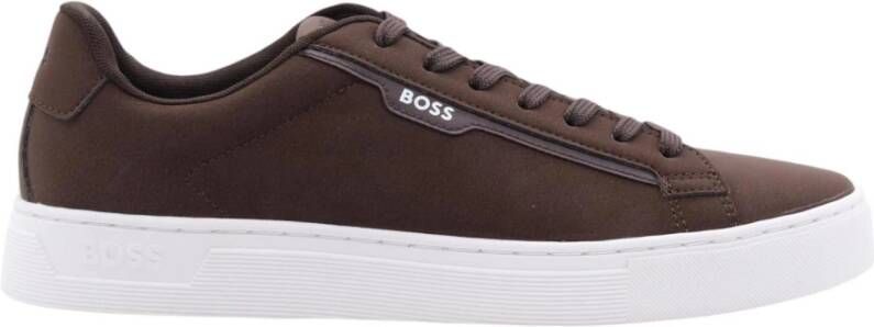 Hugo Boss Stijlvolle Sneaker Langestraat voor Mannen Brown Heren