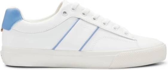 Hugo Boss Witte Tennisschoenen Logo Rubberen Zool White Dames