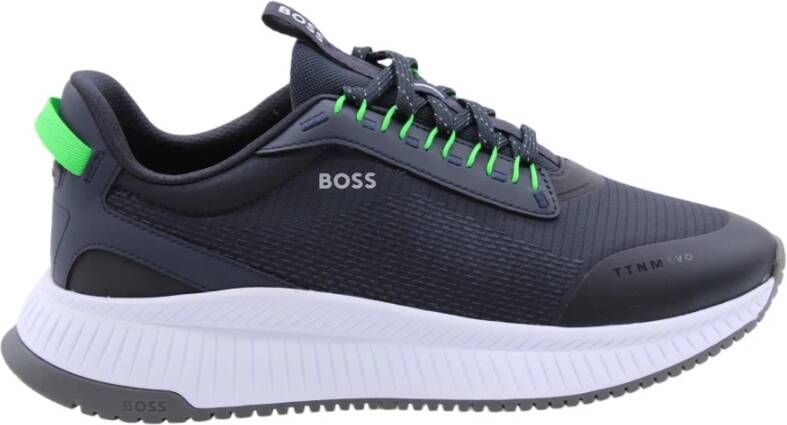 Hugo Boss Zilverstraat Heren Sneakers Blue Heren