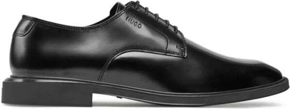 Hugo Boss Zwarte Derby Schoenen met Kwastjes Black Heren