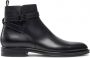 Hugo Boss Zwarte leren Hunton Halb schoenen Black Heren - Thumbnail 1