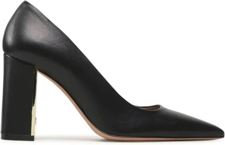 Hugo Boss Zwarte Leren Pumps Gemaakt in Italië Black Dames