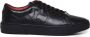 Hugo Boss Zwarte Leren Sneakers met Rode Accenten Black Heren - Thumbnail 5