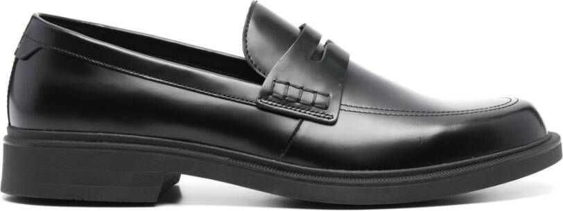 Hugo Boss Zwarte platte schoenen voor heren Black Heren