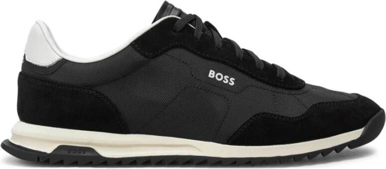 Hugo Boss Zwarte Sneakers Lowp Sdtx Black Heren