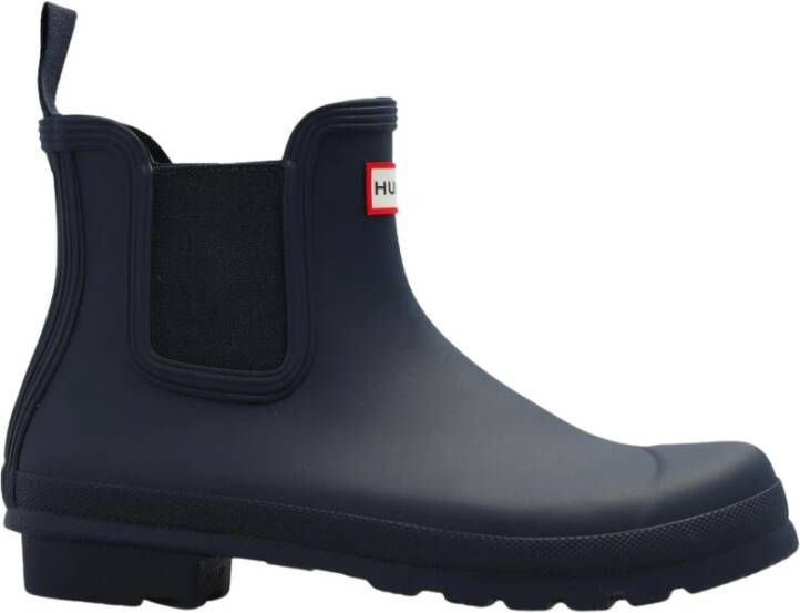 Hunter Boots Women's Original Chelsea Rubberlaarzen blauw grijs