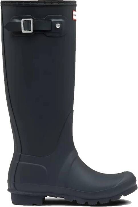 Hunter Originele Hoge Wellingtonlaarzen Navy Blue Dames