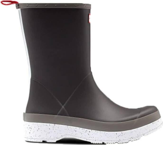 Hunter Play Tall Speckle Sole Wellington Boots WMS Regenlaarzen Donkergrijs