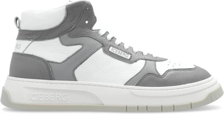 Iceberg Enkellaagse sportschoenen Gray Heren