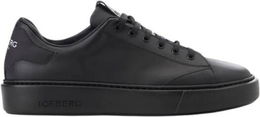 Iceberg Lage zwarte sneakers met XL zool Black Heren