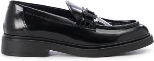 Iceberg Verfijnde leren loafers met dikke zool Black Heren