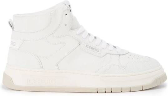 Iceberg Vintage Basket Style Sneakers White Heren