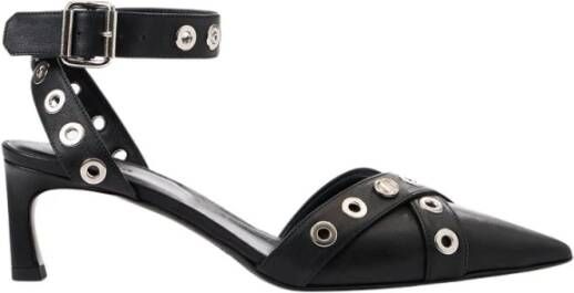 Iceberg Zwarte kittenhak slingback met stud details Black Dames