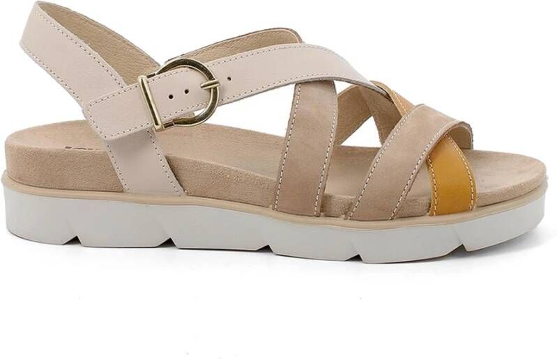 IGI&Co Beige Leren Sandalen Beige Dames