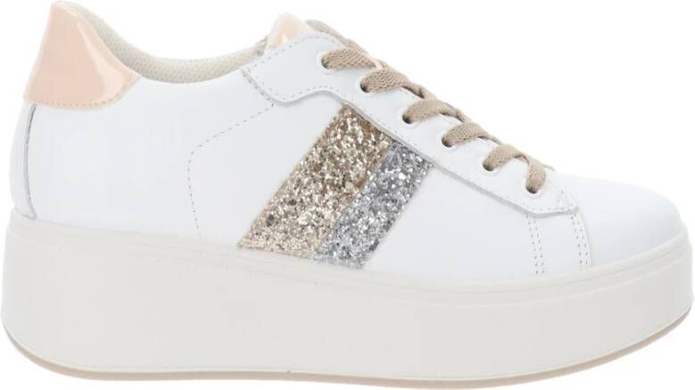 IGI&Co Leren Dames Sneakers Comfort en Stijl White Dames