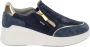 IGI&Co Leren en Stoffen Sneakers Blue Dames - Thumbnail 8