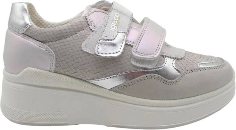 IGI&Co Nabuk Soft Perla Sneakers Multicolor Dames