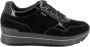 IGI&Co Zwarte Goretex Textiel Sneakers met 5cm Rubberen Zool Black Dames - Thumbnail 1