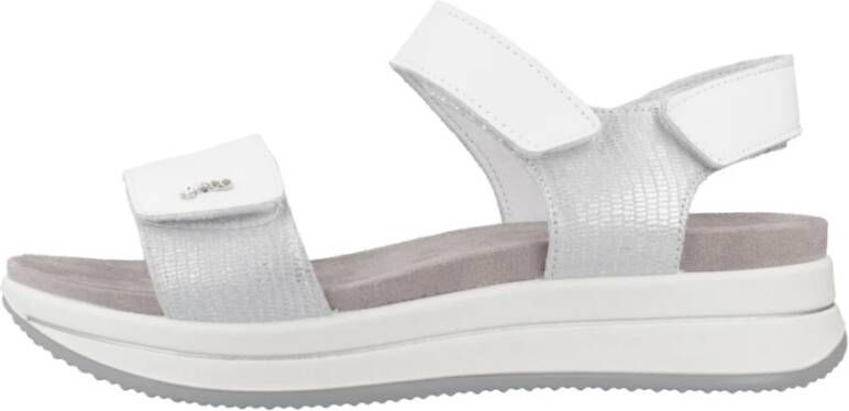 IGI&Co Stijlvolle platte sandalen voor vrouwen White Dames