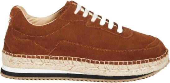 Ines De La Fressange Paris Bruine Suède Touwzool Sneakers Brown Dames