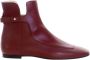 Ines De La Fressange Paris Elegant Flat Boot Elegante Platte Laars Red Dames - Thumbnail 1